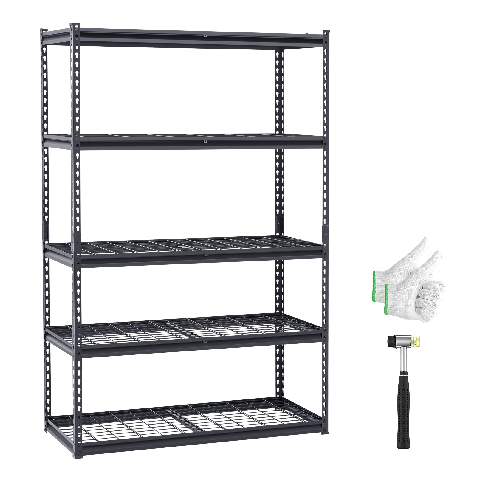 Storage Shelves 5 Tier Adjustable Heavy Duty Garage Shelving Units 3000 Lbs_voghion.com